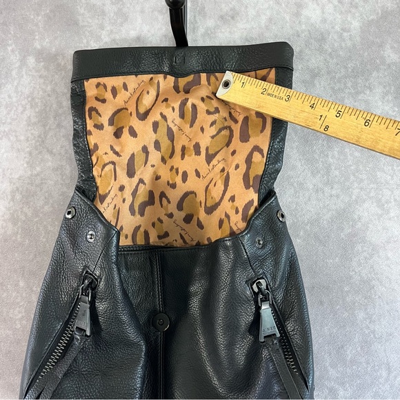 Aimee Kestenberg Backpack Black Pebbled Leather Designer Hobo Bag **See Desc** - Picture 3 of 16